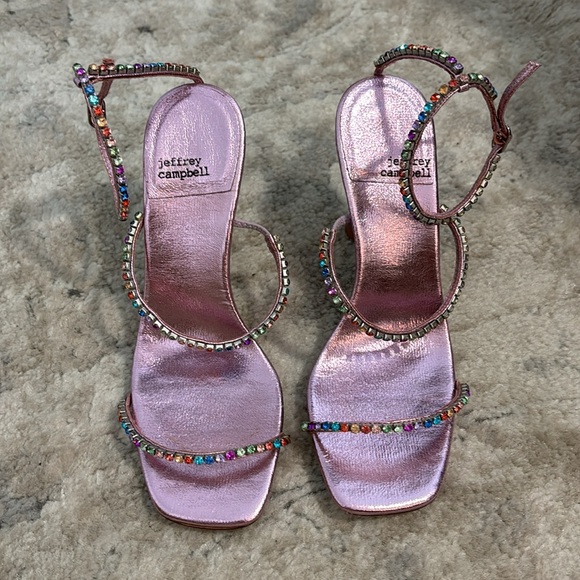 Jeffrey Campbell Gatsby Rhinestone Heels in Lilac - Picture 6 of 10